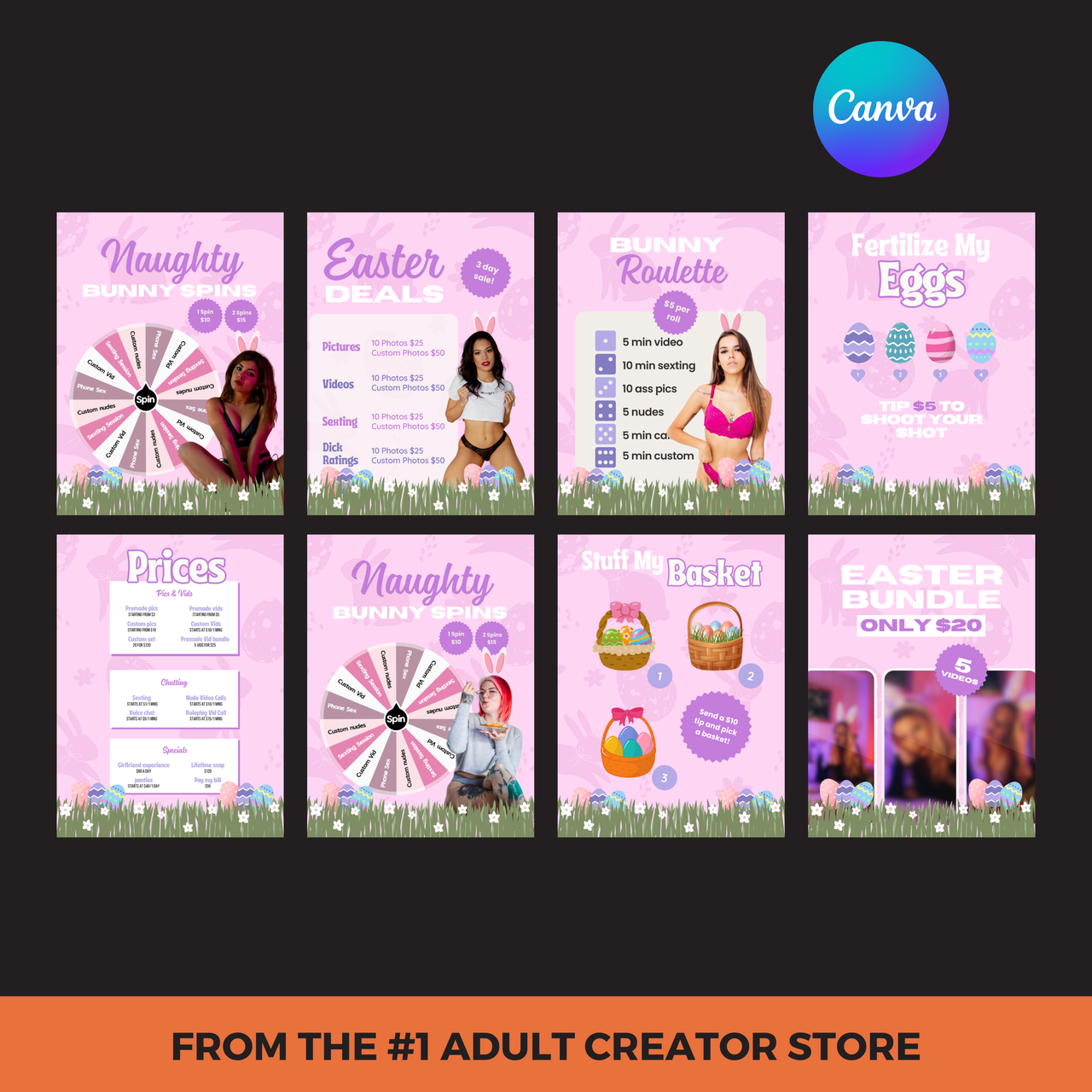 Onlyfans Easter 2025 Bundle, Captions, Onlyfans Promo Graphics, Onlyfans Games, PPV Messages + more
