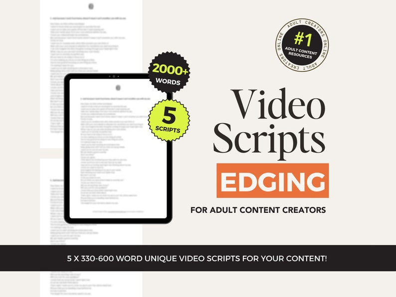 Edging JOI Video Scripts