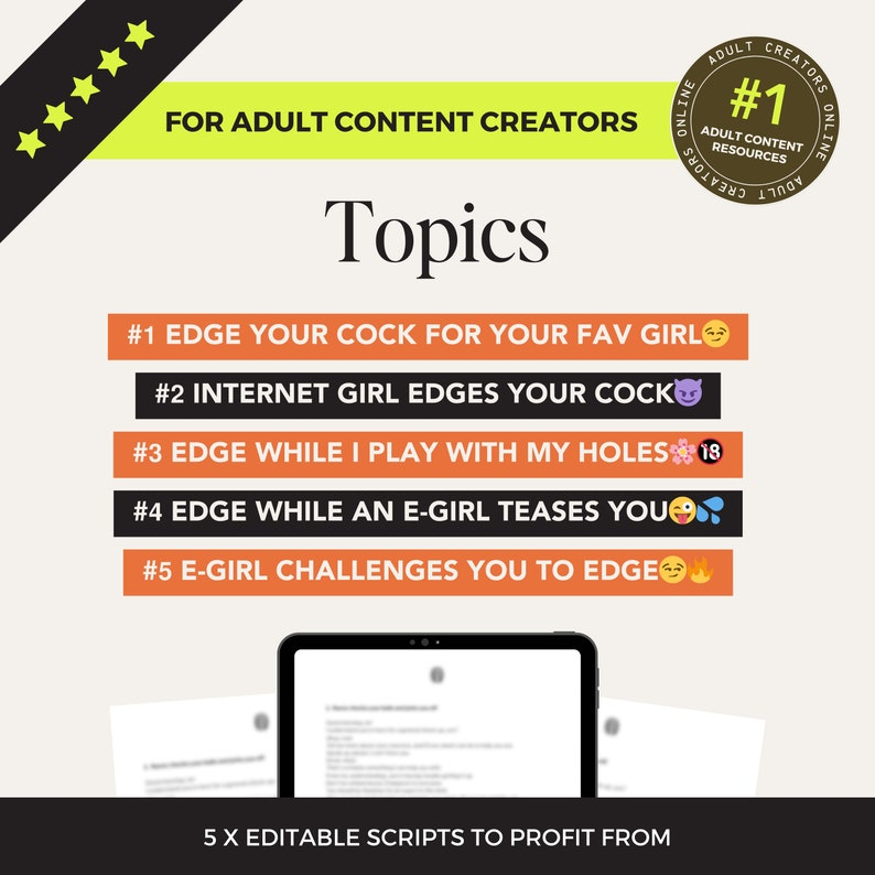 Edging JOI Video Scripts