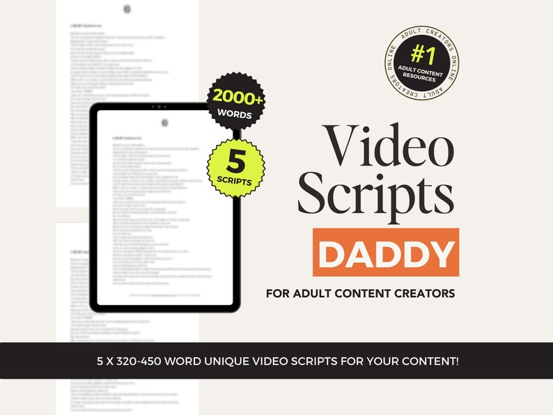 Daddy JOI Video Scripts