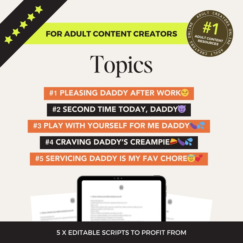 Daddy JOI Video Scripts
