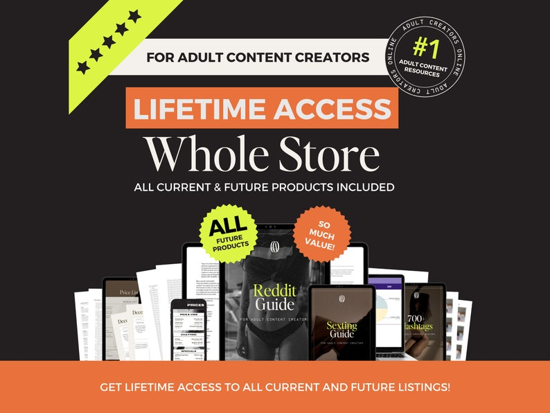 Lifetime Access: Get Every Download We’ve Ever Made – 180+ Digital Tools for Online XXX Workers (Courses/Services Not Included)