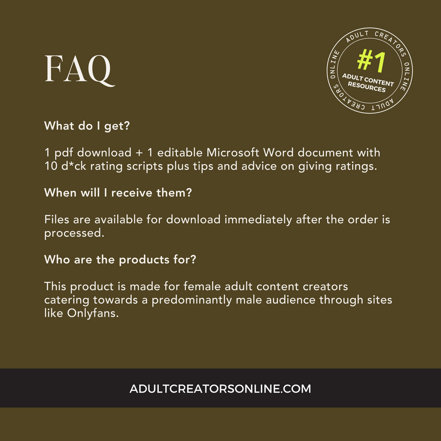 Dick Rating Scripts