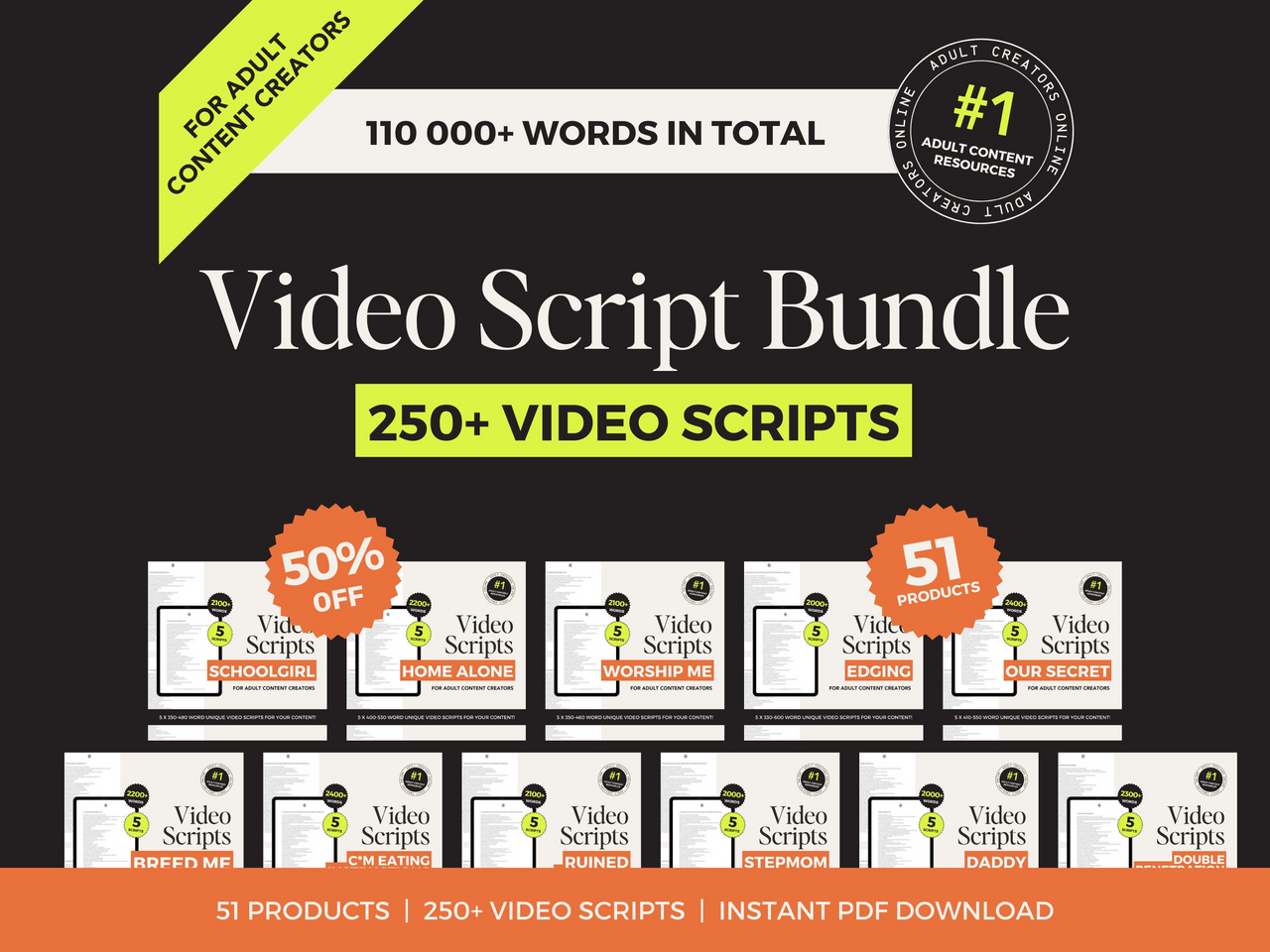 250 Video Scripts Bundle