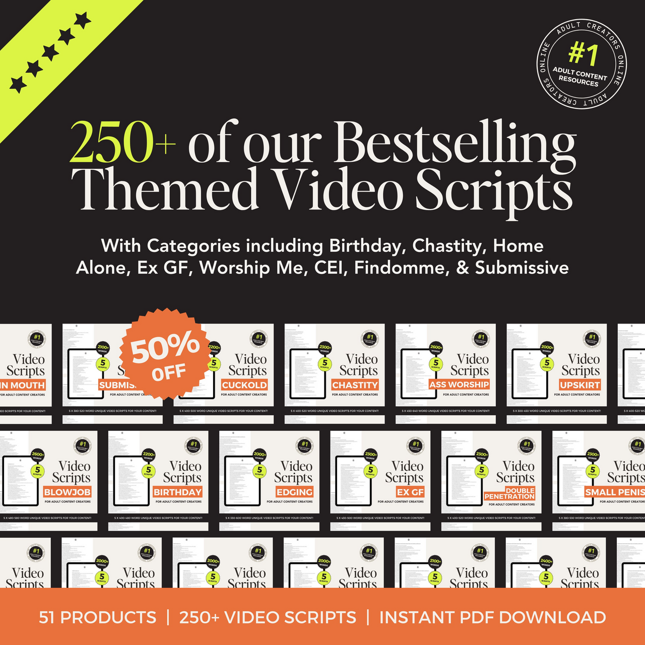 250 Video Scripts Bundle