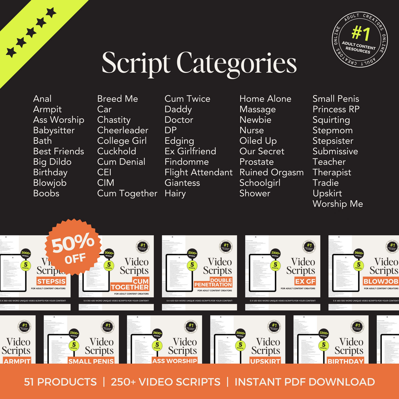 250 Video Scripts Bundle