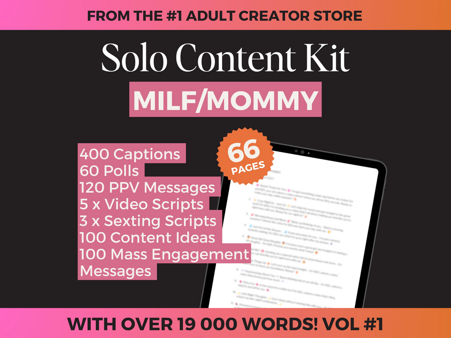 Onlyfans MILF MOMMY Content Kit