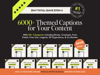 Thumbnail for OnlyFans Creator Bundle - 180+ Digital Products | Scripts, Captions, Content Ideas, Guides & Templates