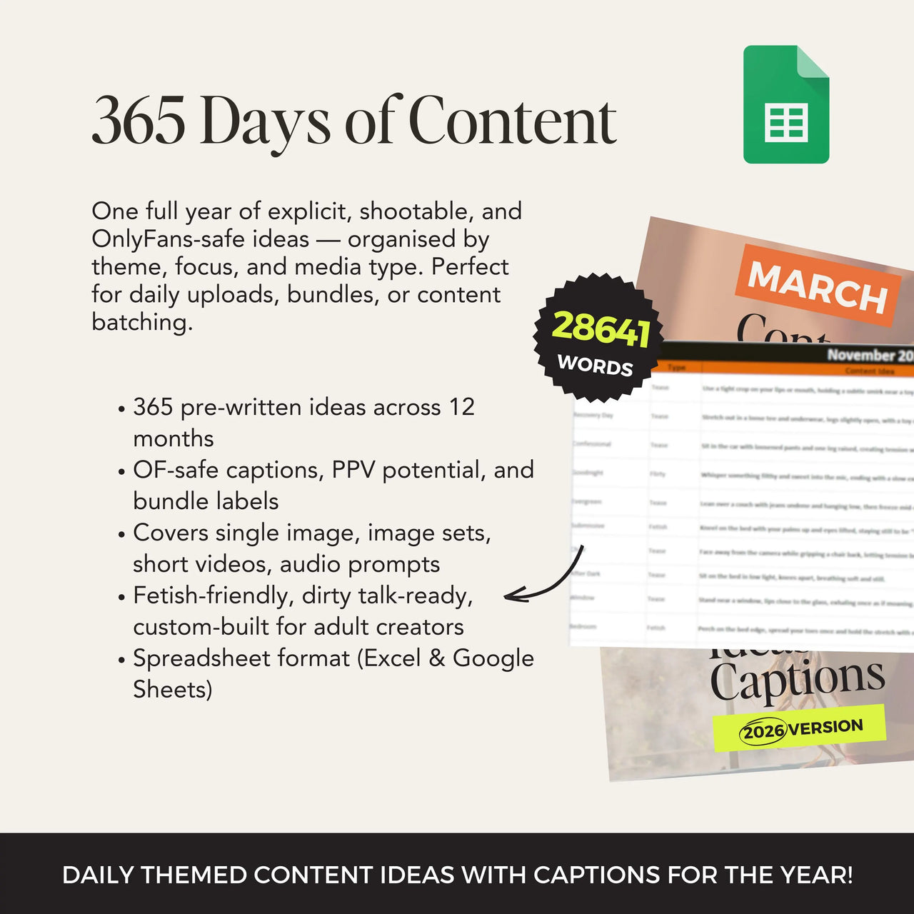 2026 Content Calendar Bundle