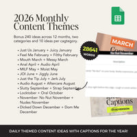Thumbnail for 2026 Content Calendar Bundle