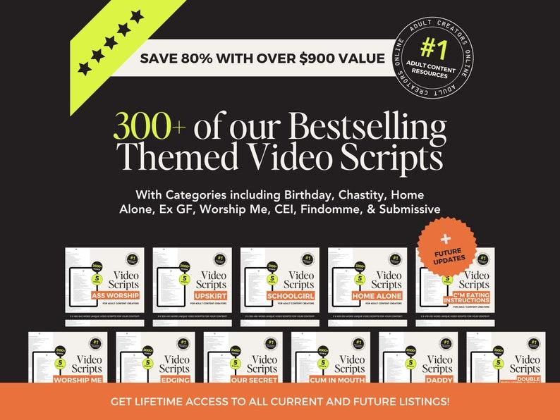 OnlyFans Creator Bundle - 180+ Digital Products | Scripts, Captions, Content Ideas, Guides & Templates